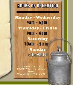 Heppys Hours of Operation