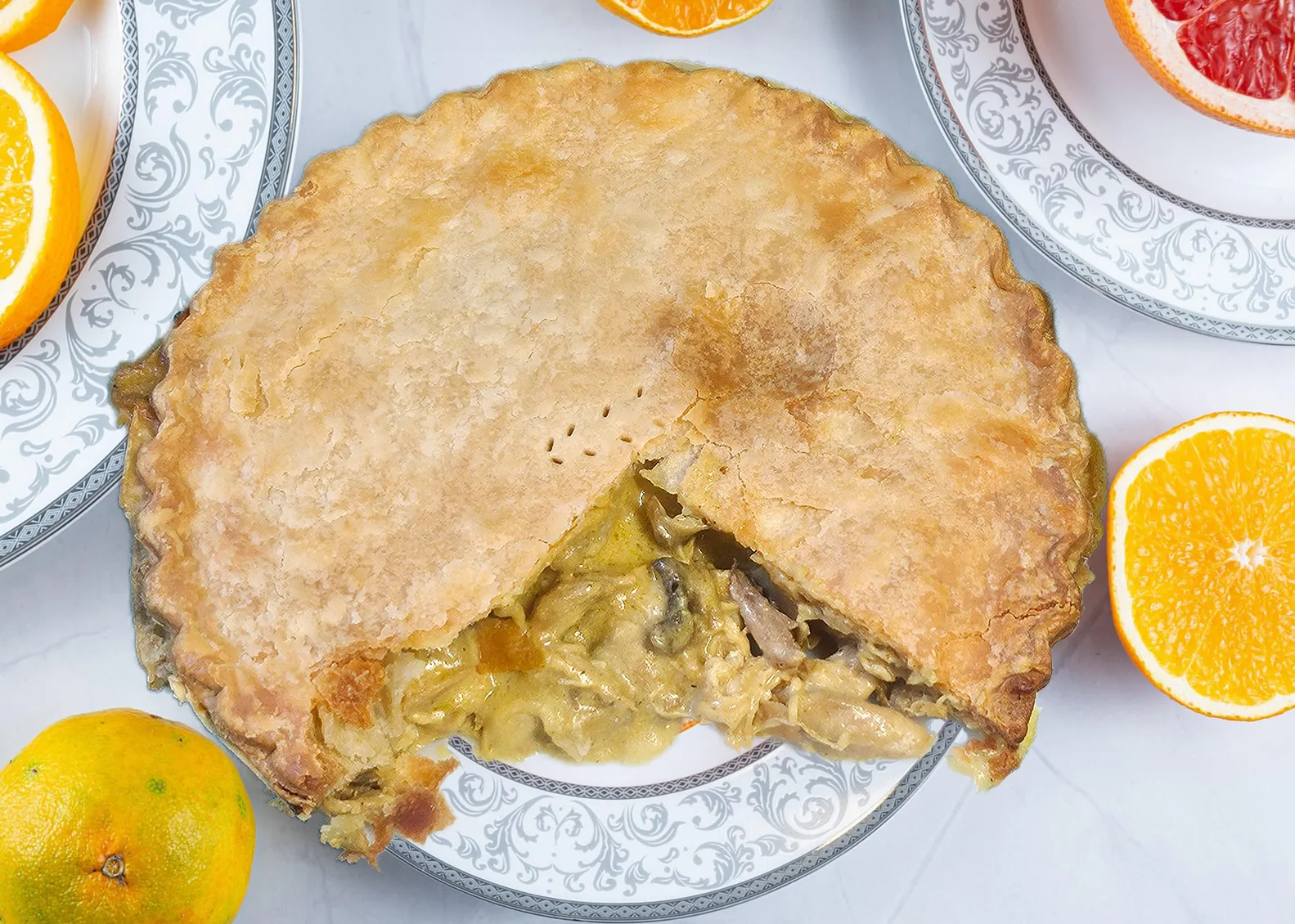Chicken & Mushroom Pie
